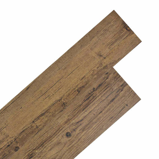 vidaXL PVC Garden Flooring Material 91.5x15cm 18 Pieces