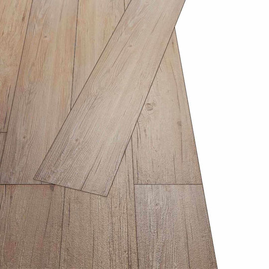 vidaXL PVC Garden Flooring Material 91.5x15cm 18 Pieces