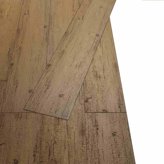 vidaXL PVC Garden Flooring Material 91.5x15cm 18 Pieces