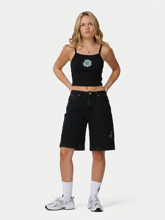 Women's Sleeveless Black Blouse