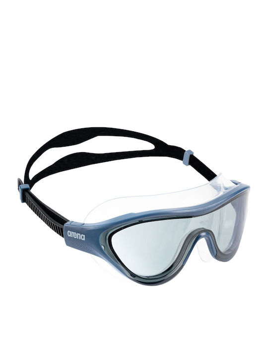 Arena One Mask Swimming Goggles Adults with Anti-fog Lenses Blue