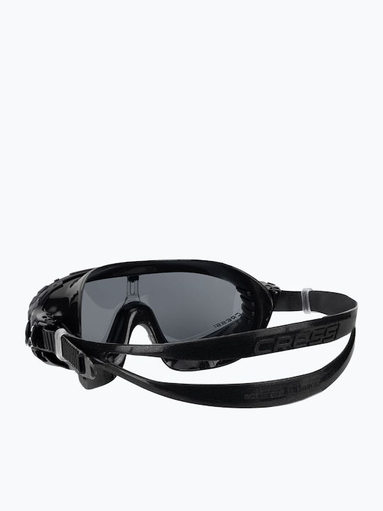 CressiSub Skylight Black Grey Tinded Swimming Goggles Adults with Anti-fog Lenses Black Grey Tinded