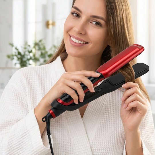 Avizar 45w Waffle Iron Hair Digital Display Black Red