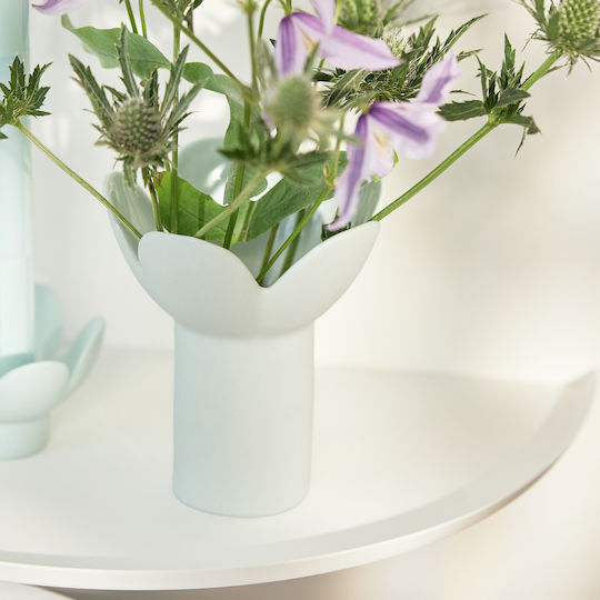 Raeder Decorative Ceramic Vase Softone Blue Y13.3cm