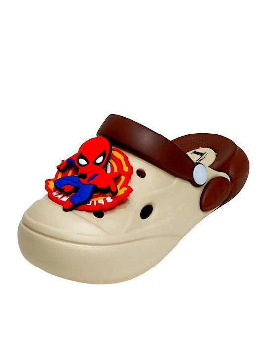 Kids Beach Clogs Beige