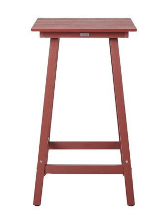 Kunststoff Garten- und Terrassentisch für kleine Räume Berwyn Rot 59x103cm