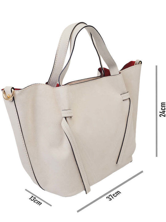 Leder Damen Handtasche Wildleder Beiges