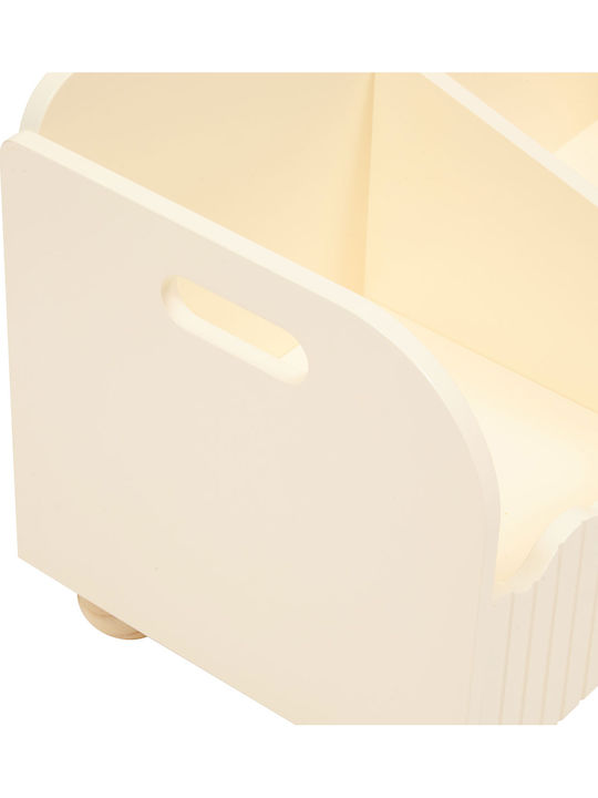 Children's Storage Box Made of Wood A-s Bouli Beige 60x36x30cm