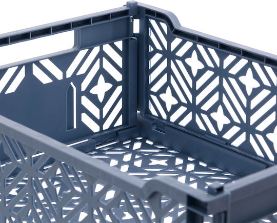 Kinder Spielzeugkiste Klappbar aus Kunststoff A-s Crate Blau 40x30x15cm
