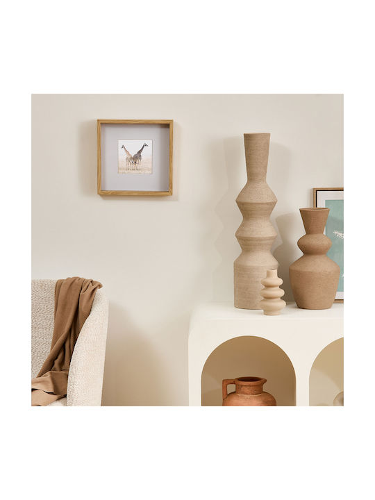 Axel Wall Photo Frame Wooden with Beige Frame