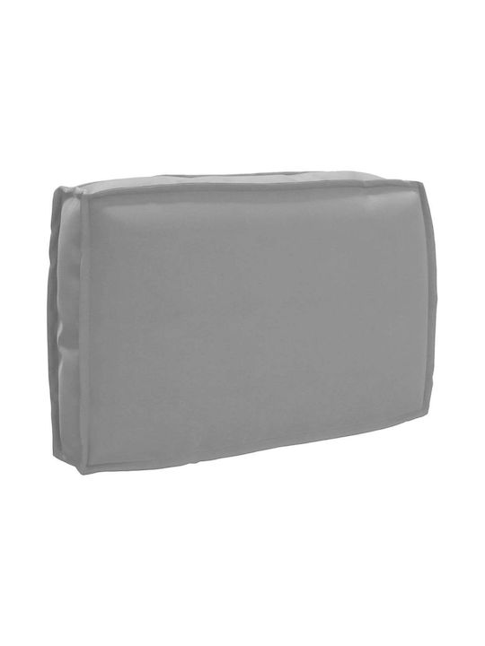 vidaXL Waterproof Garden Chair Cushion with Backrest Oxford Grey 3 Pieces