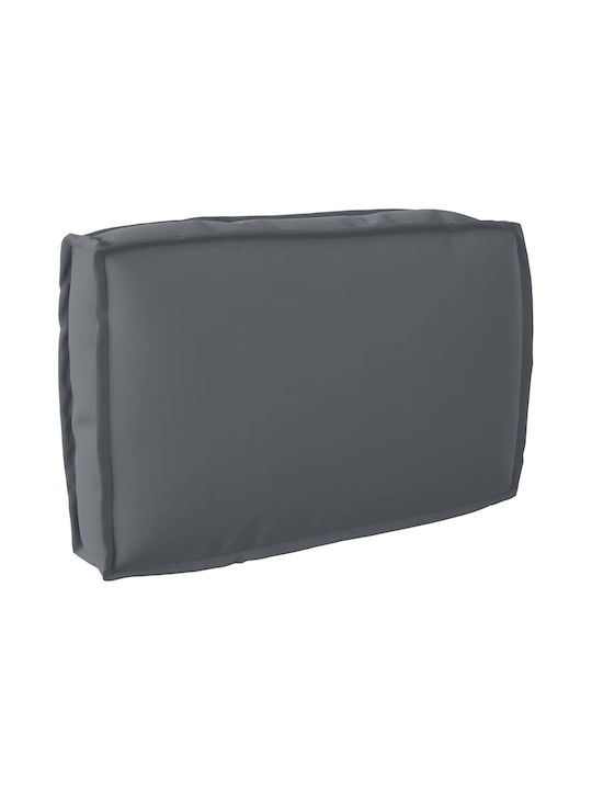 vidaXL Waterproof Garden Chair Cushion with Backrest Oxford Grey 3 Pieces