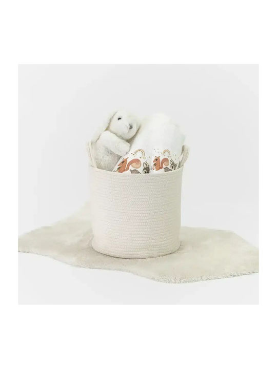Borea Set Babyhandtücher 2 Stück Woodland Weiß 30x50cm