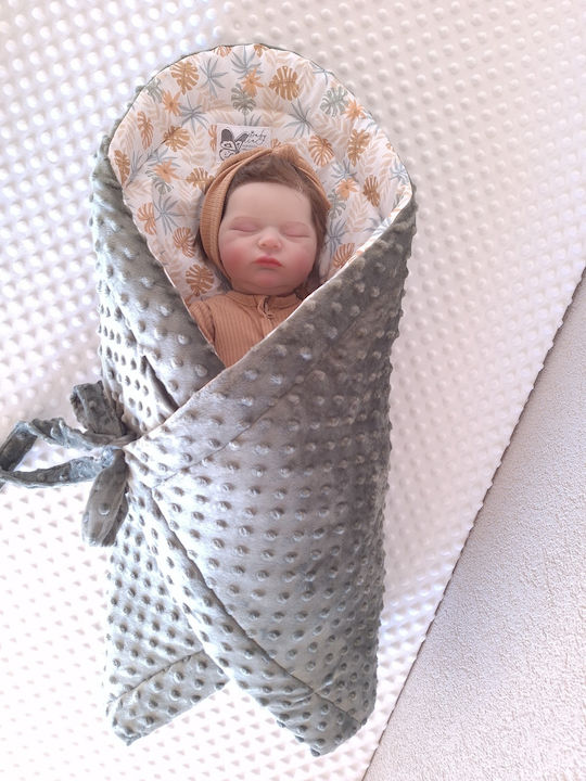 BabyValia Nursery Swaddling Blanket Green 75x75cm