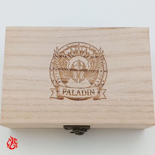 Wooden Dice Box Paladin Laser Print Classes Dungeons Dragons