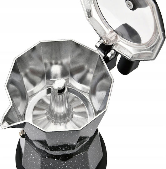 Klausberg Electric Stovetop Espresso Pot 6 Cups 500W Silver