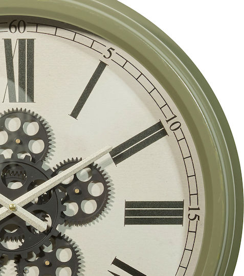 A-s Argo Silent Antique Metal Wall Clock Khaki Ø52.5cm