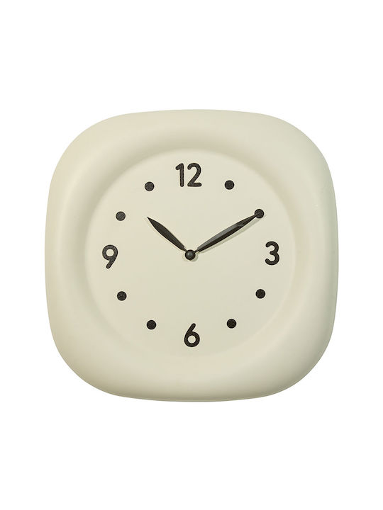 A-s Mifo Wall Clock Plastic Ecru Ø39cm