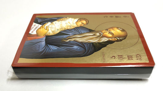 St Stylianos Of Paphlagonia Flat Icon Category Paper Tal No 0 Dimension 10.0cm X 14.0cm Icon Wood Mdf S&k Byzantine Icons