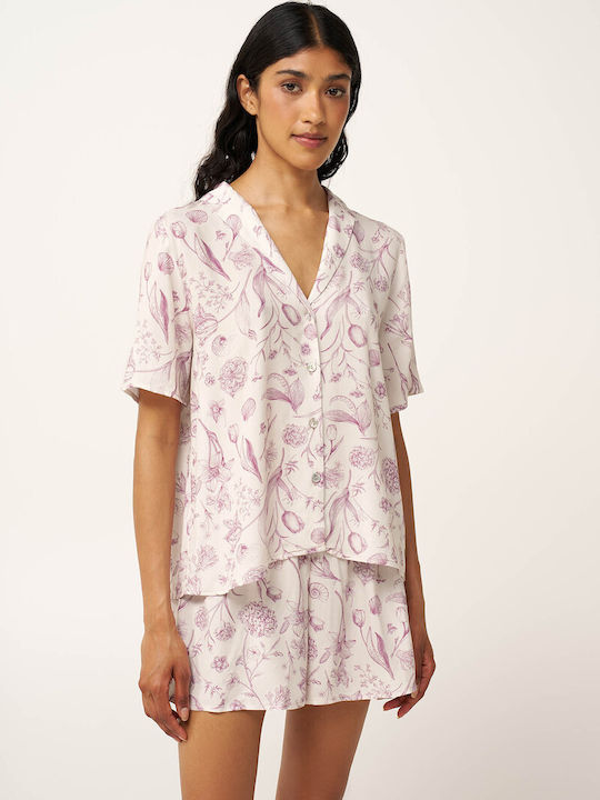 Vamp Set Pijamale De Vară Pentru Femei Rose Dusty