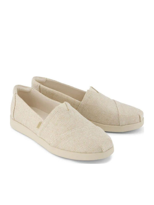 Espadrile Dama Din Material Textil Bej