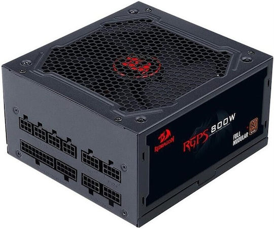 Redragon RGPS850W 800W Черен Захранващ Блок За Компютър Пълен Модул 80 Plus Bronze