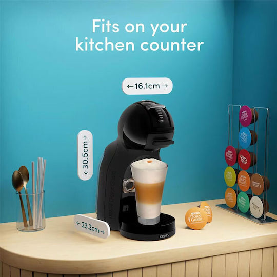 Krups Mini Me Capsule Coffee Machine for Dolce Gusto 15 Bar Pressure Black