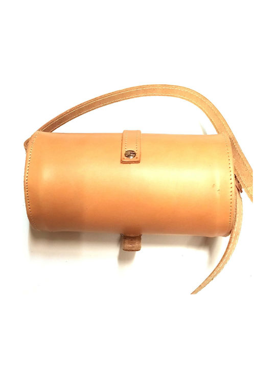 Leder Damen Schultertasche Tabac Braun
