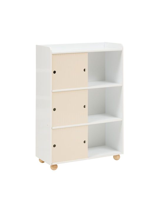 A-s Bouli Floor Bookcase Wooden Beige 69.5x30x101cm