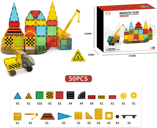 ikonka Magnetic Construction Toy for Children 3+ Years KX2864