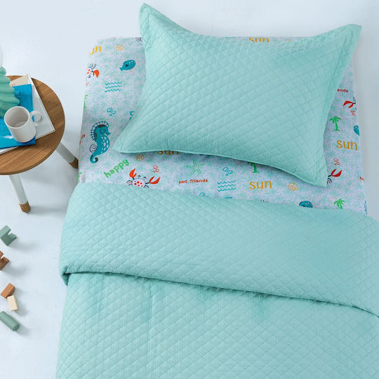 Palamaiki Διακοσμητική Μαξιλαροθήκη Jenn/2 Aqua 48x48εκ.