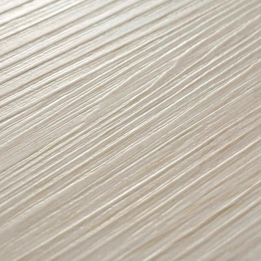 vidaXL Set Plastic Floor PVC with 18 Tiles 2mm M122.8xP23.8cm White
