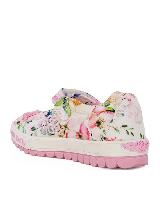 Kids Ballerinas with Hoop & Loop Closure Fabric Multicolour Dolly
