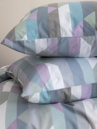 Palamaiki Fl6297 Set Fete de Pernă cu Plic de Acoperire Multicolore 51x72cm