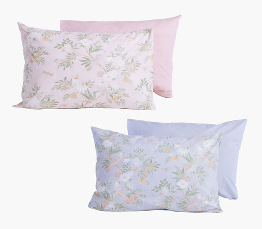 Nef-Nef Homeware Dreamel Kissenbezug mit Umschlagumschlag Hellblau 52x72cm
