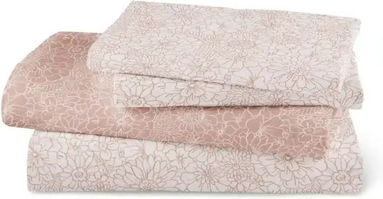 Borea Bloom Подредба Чаршафи Кралица с Еластична Лента 160x200+40см 4 (4 Бройки)