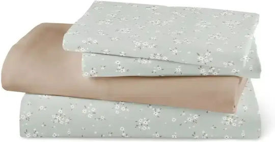 Borea Margot Set Double Bed Sheets With Rubber Hugger 160x200+40cm 4 (4 Pieces)