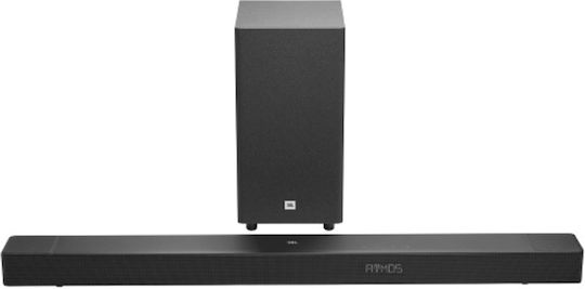 JBL Cinema SB595 Soundbar 3.1.2 Bluetooth and HDMI 440W with Wireless Subwoofer and Remote Control Black