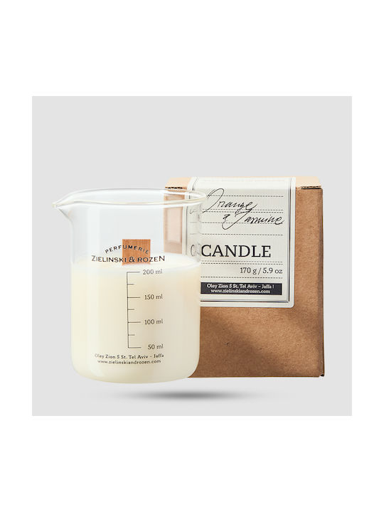 Zielinski & Rozen Aromatic Candle In Jar With Orange Perfume 170gr