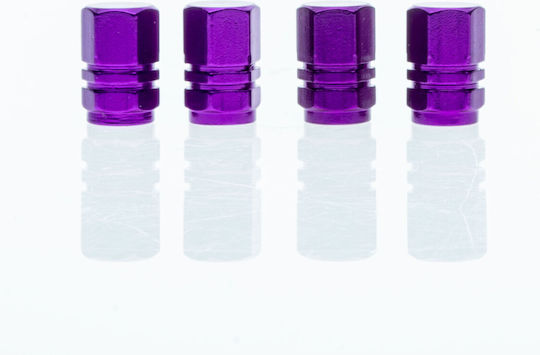 Extremo Tuning Valve Caps 4 Pieces Purple Motorcycles Schrader