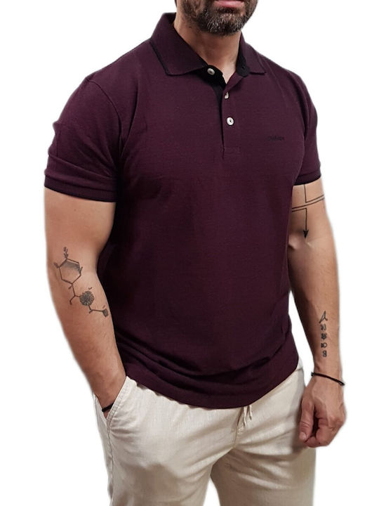 Rebase Polo Bluza Burgundy
