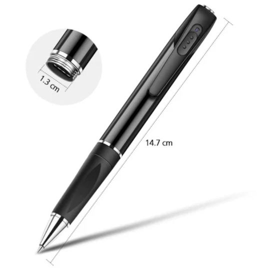 Cameră Ascunsă Stilou Full Hd Iuni W8 64gb Înregistrare Video-Audio Fotografii