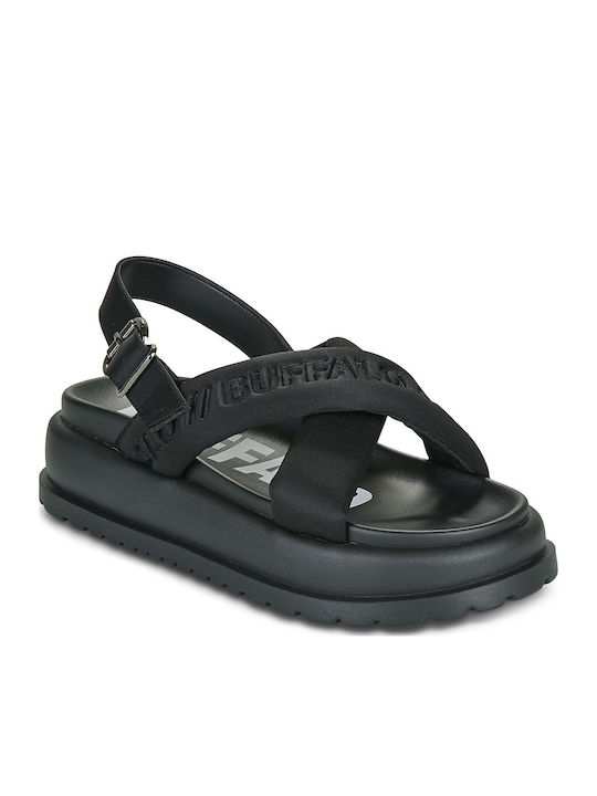 Buffalo Sandals Black