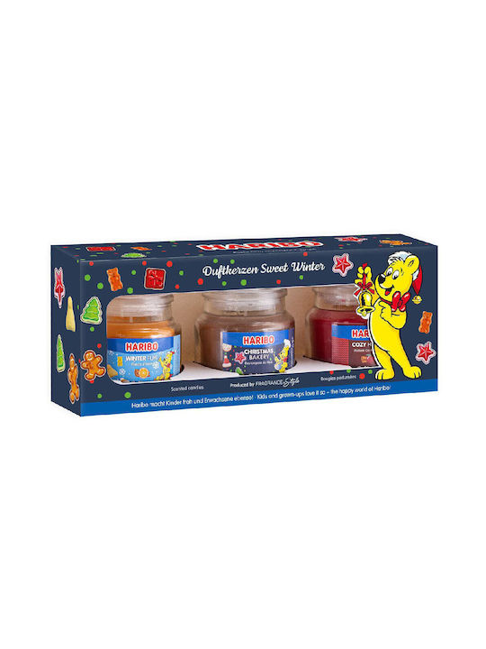 Haribo Lumânare Aromatică în Borcan cu Miros de Vanilie 85gr 3 Bucăți