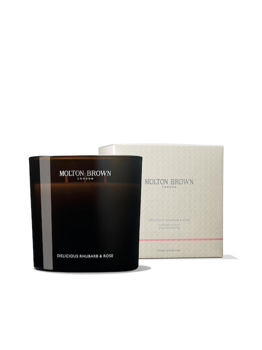 Leckere Rhabarber & Rose Luxuskerze 600gr