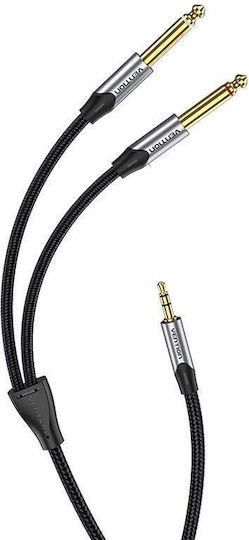Vention Audio Cable 3.5mm Male To 2x 6.35mm Male Jack Vention Barhk 8m