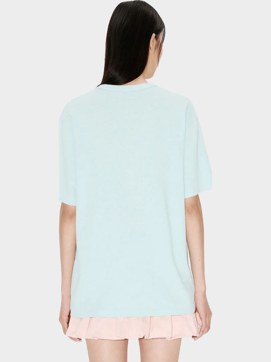 Cartoon Women's T-shirt Aqua