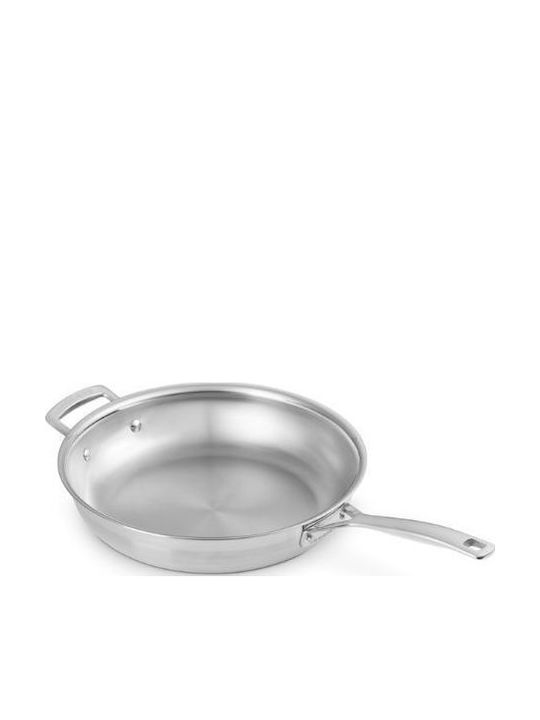Le Creuset Τηγάνι από Ανοξείδωτο Ατσάλι με Καπάκι 30cm