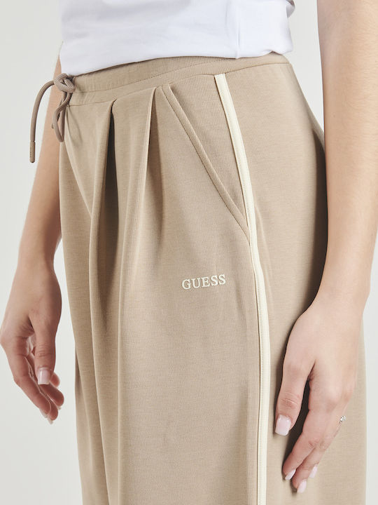 Flared Sweatpants Beige