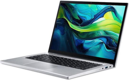 Acer Aspire Go Spin 14 Agsp14-31Pt -338B 14" IPS FHD+ Touchscreen (Core 3-N355/16GB/512GB SSD/W11 Home) Pure Silver (International English Keyboard)